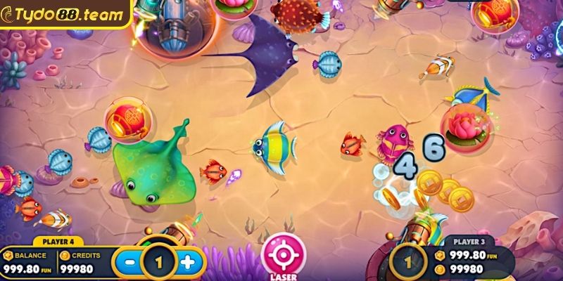 Bắn Cá Kiếm Tiền Tydo88 – Trò Chơi Giải Trí Sinh Lợi Khủng 3 Biết cách quản lý số xu