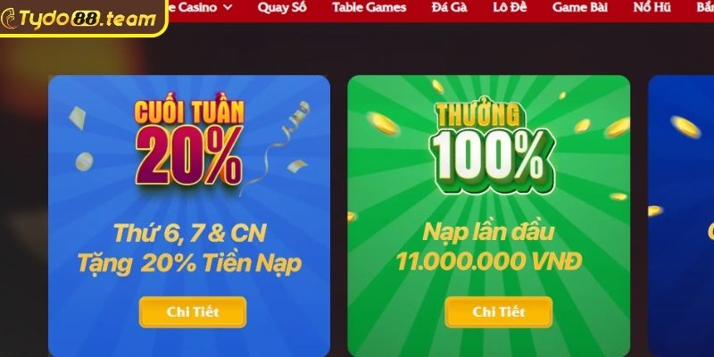 Ưu đãi nạp đầu 100%
